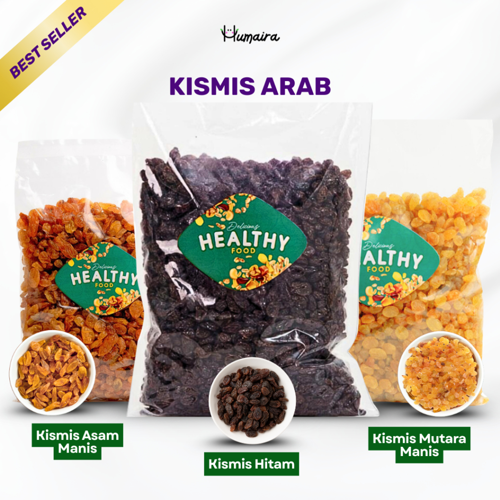 

Kismis Arab 1 Kg Asam Manis Mutiara Manis Hitam - Simin Golden Dark Raisin Haji Umroh