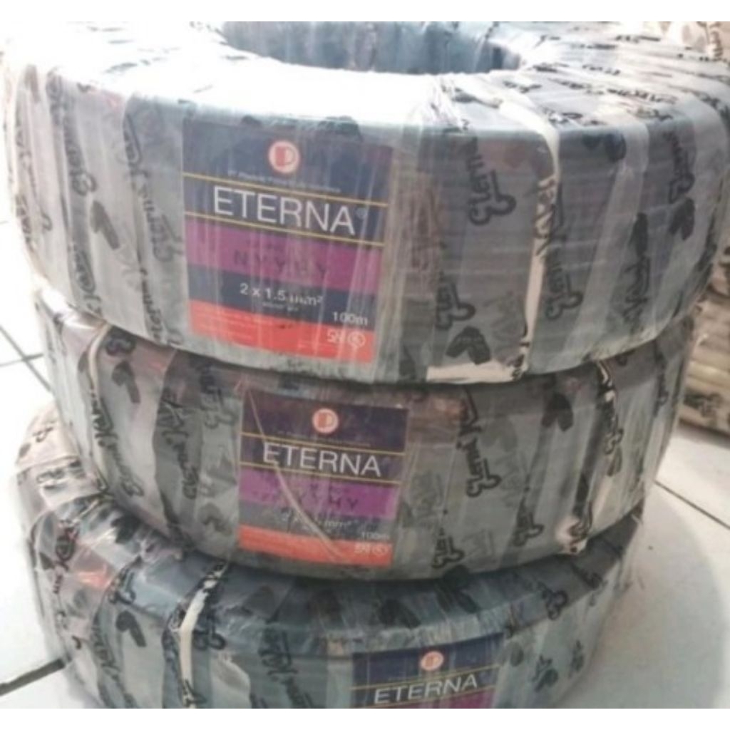 eterna nyyhy 2x1,5 100m serabut hitam