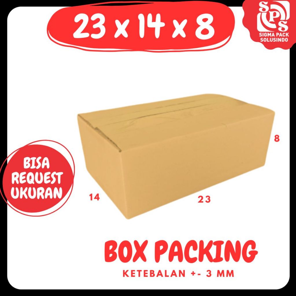 

kardus 23x14x8 Kardus botol Packing A1 / box 23x14x8 Kotak botol / Dus 23x14x8 Zigma Shop