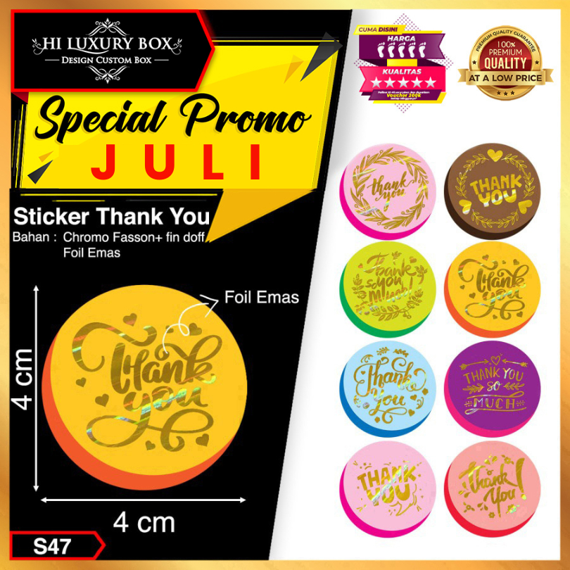 

Sticker|Sticker Thank You|Sticker Murah|Sticker Seller|AkesorisS47