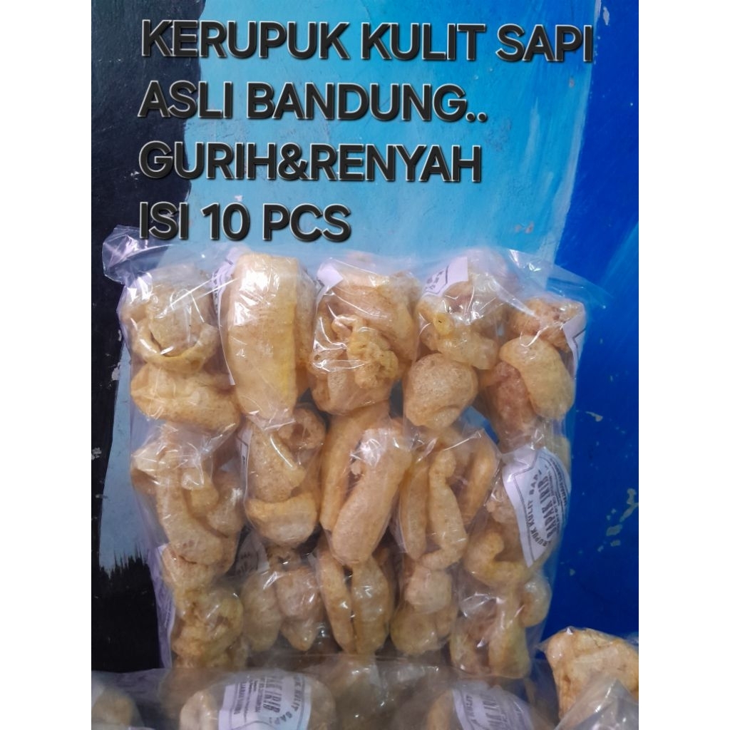

kerupuk kulit sapi asli bandung - dorokdok isi 10 pcs