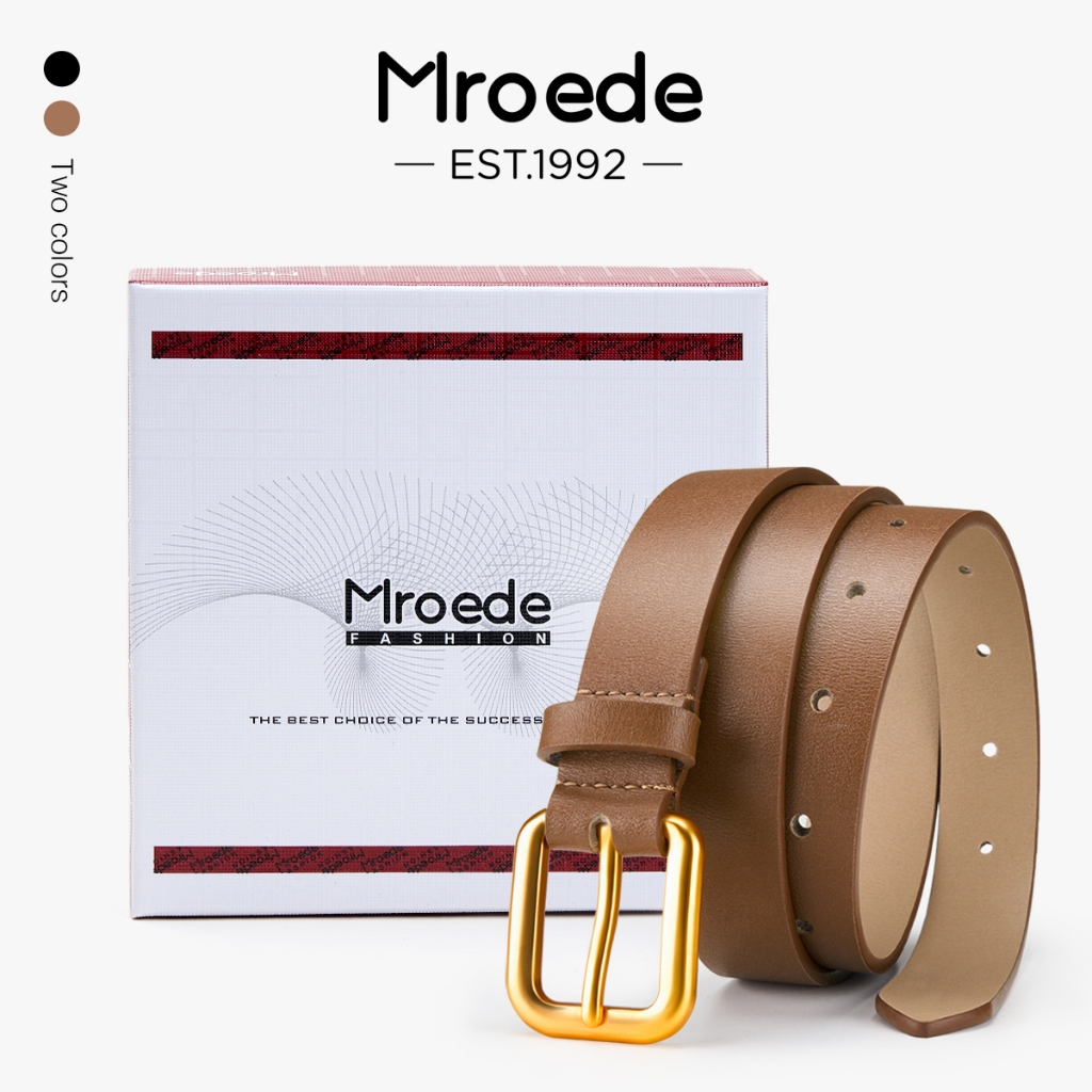 MROEDE Sabuk Wanita Kulit Premium Sabuk Fashion Korea Sabuk Kulit Wanita Gesper Sabuk Wanita