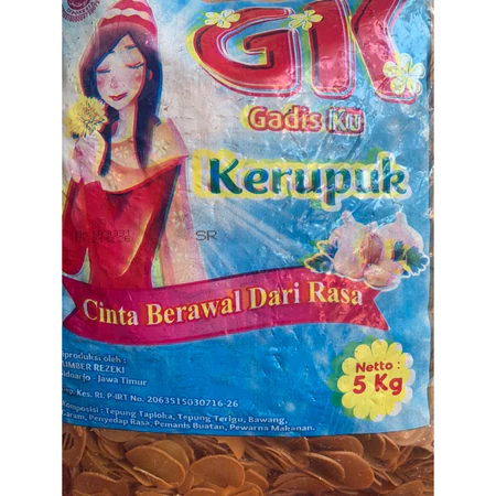 

Kerupuk mentah Terasi cap GadisKu