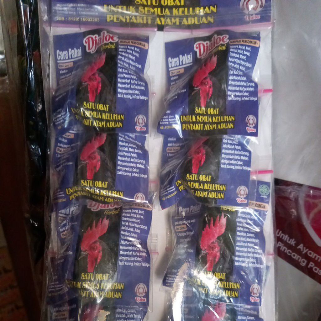 Djaloe Herbal Jamu untuk Ayam Aduan
