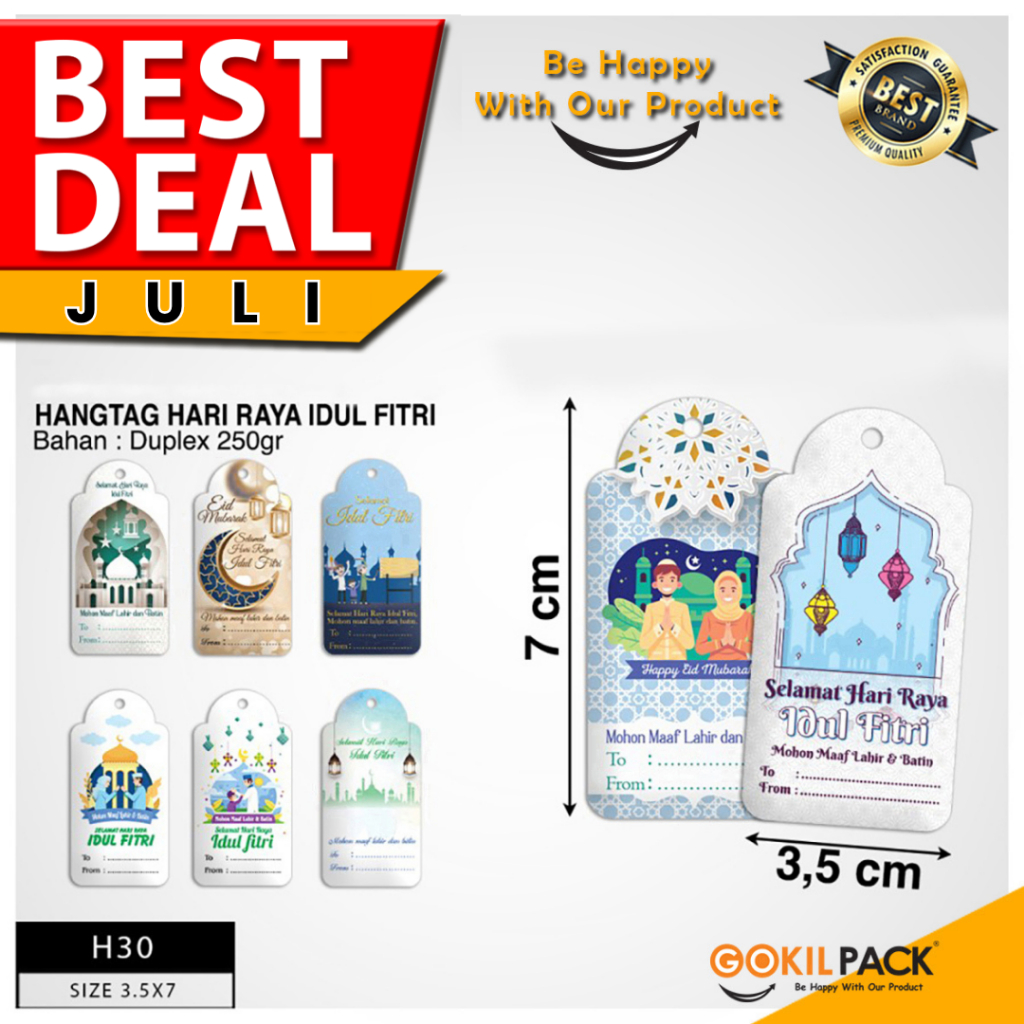 

Hang Tag – Hang Tag Motif Idul Fitri 3.5x7 | H30