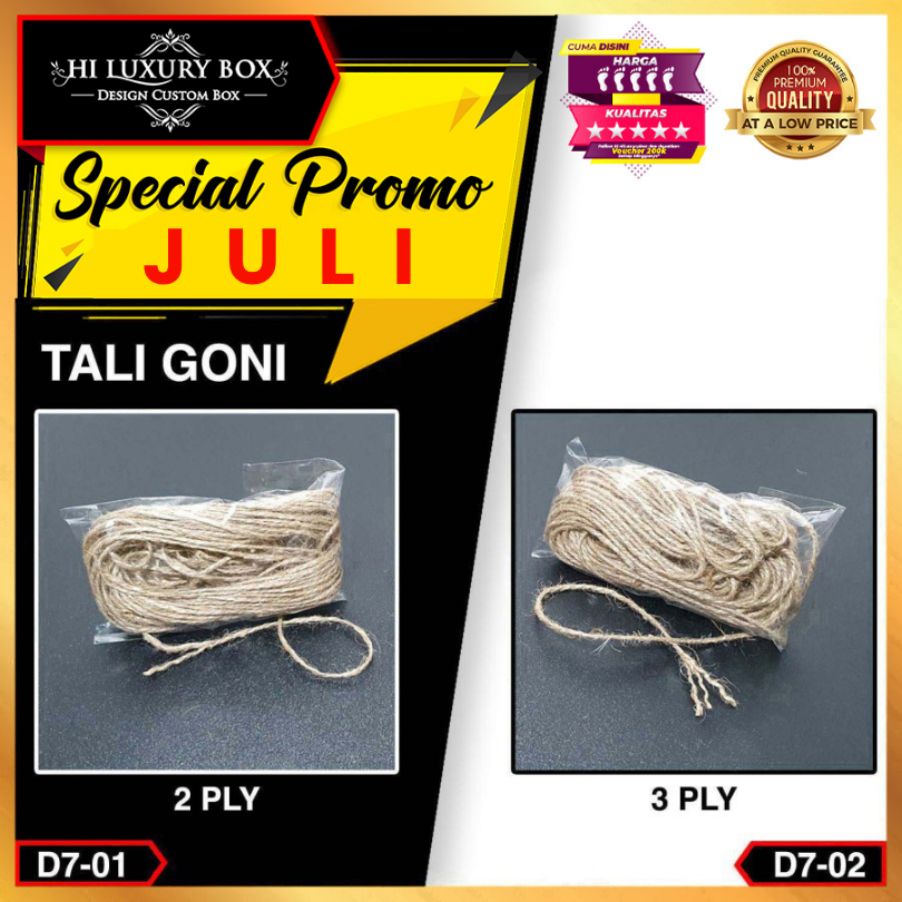 

Tali Kraft | Aksesoris | Packaging |Tali Goni | Hemp Rope | Tali Murah | Tali Rami |D7