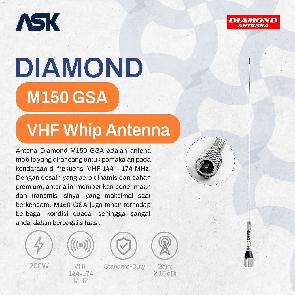 Antena M150GSA DIAMOND / Antenna M 150GSA / M150-GSA