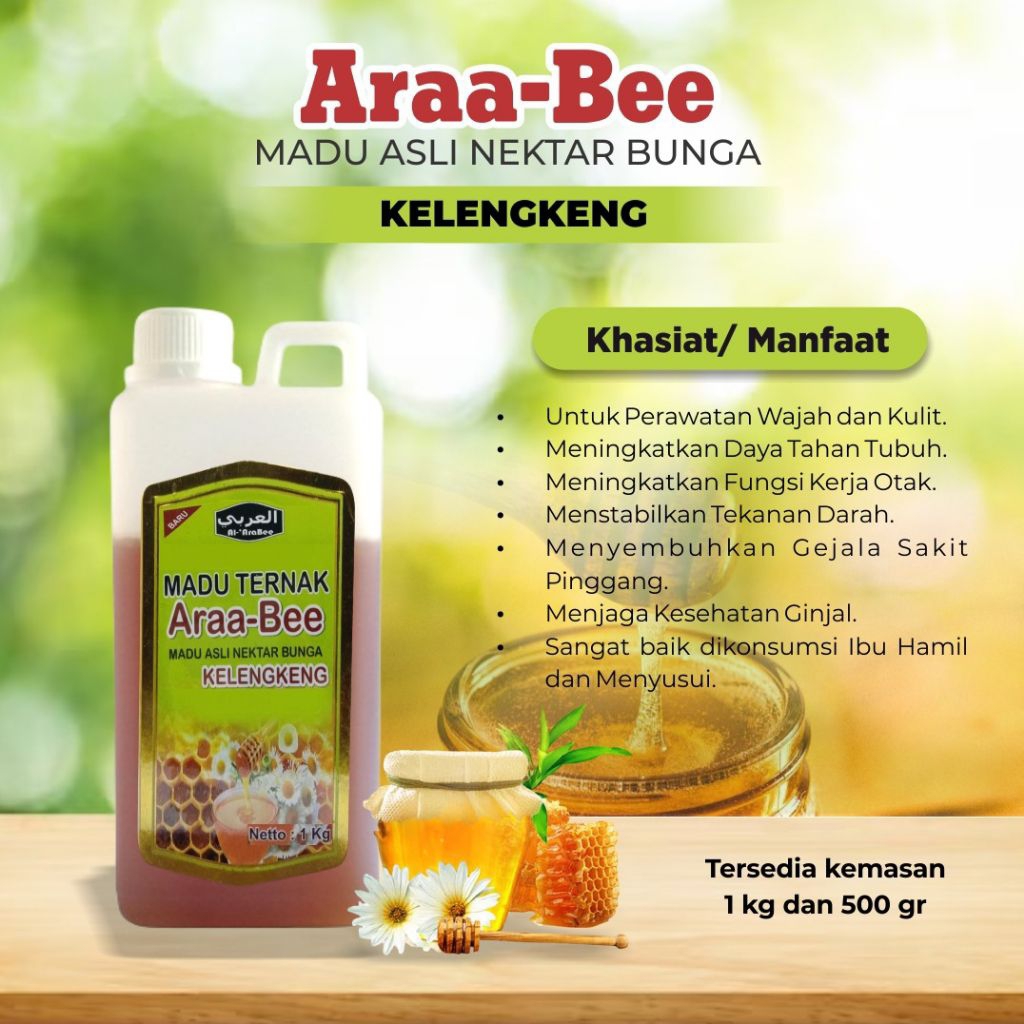 

Madu Ternak Asli Murni Grade A Nektar Kelengkeng 100% Alami Pure Natural Raw Honey