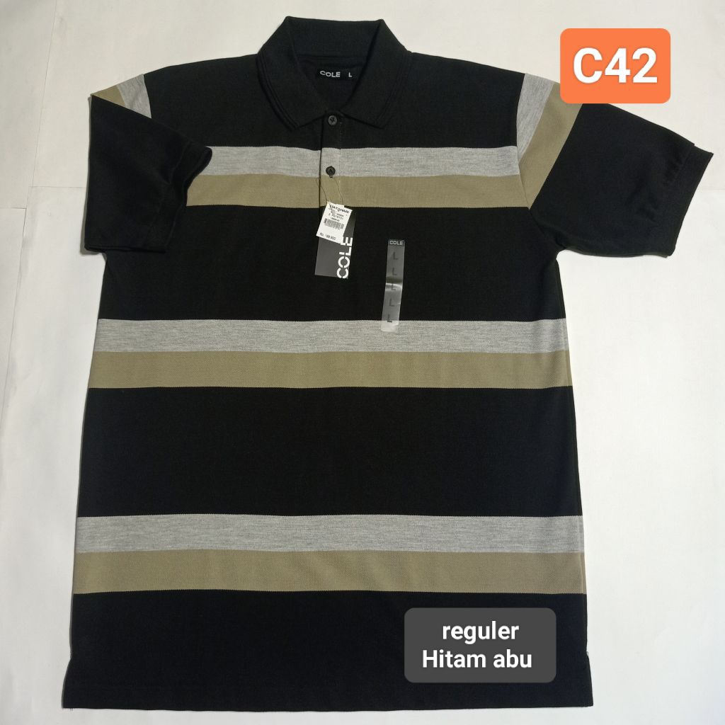 Kaos Polo Pria Lengan Pendek Merek Cole Branded Matahari Original
