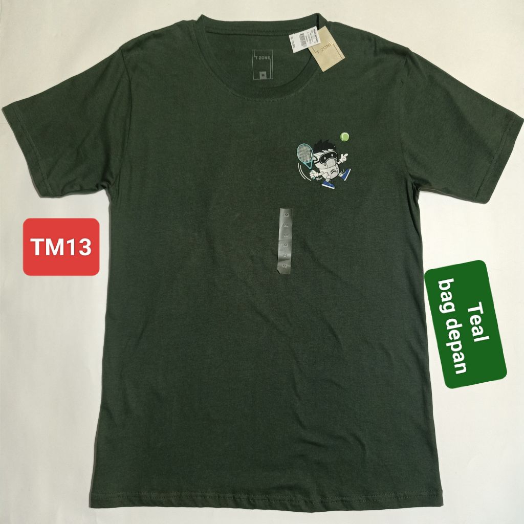 Kaos Pria Lengan Pendek T Shirt Merk T ZONE Original