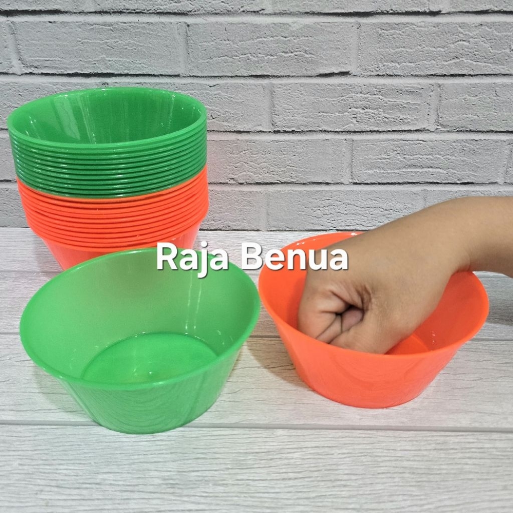 12 Pcs KOBOKAN 003 Mangkok Cuci Tangan Plastik Higenis & Gampang Dicuci