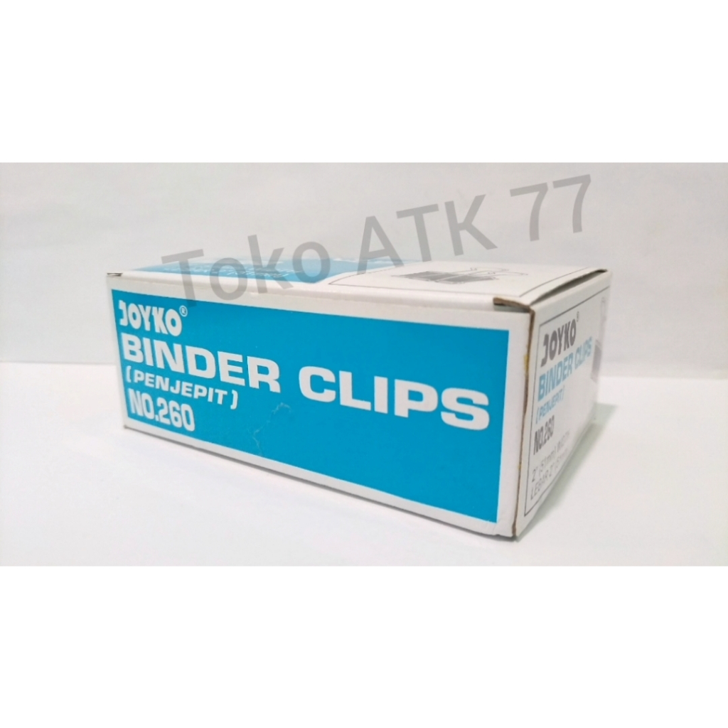 

Binder Clips Clip Klip Joyko Besar no 260 Penjepit Kertas 1pack = 12pcs READY STOCK