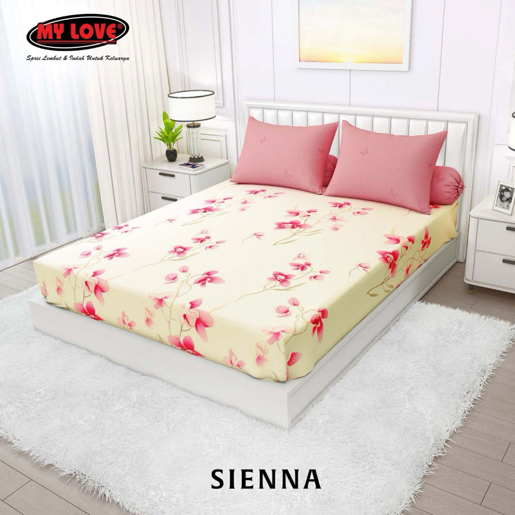 Tinggi 30 cm, Sprei my love 180 x 200 motif sienna