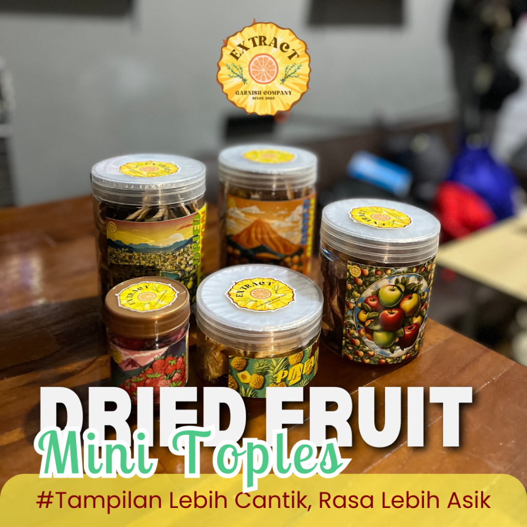 

[BUKAN KERIPIK]PREMIUM DEHYDRATED FRUIT KEMASAN TOPLES | BUAH KERING | DRIED FRUIT | INFUSED WATER