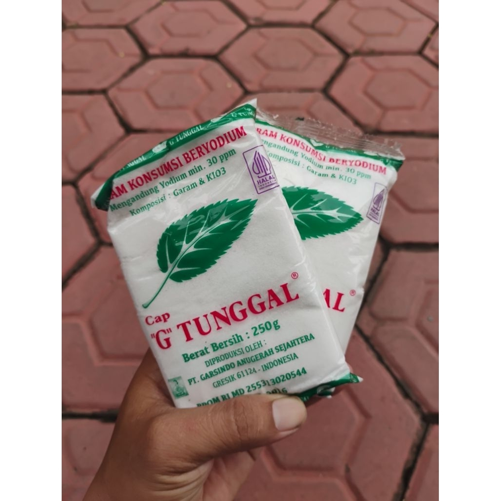 

Garam Dapur merk G TUNGGAL 250 gram
