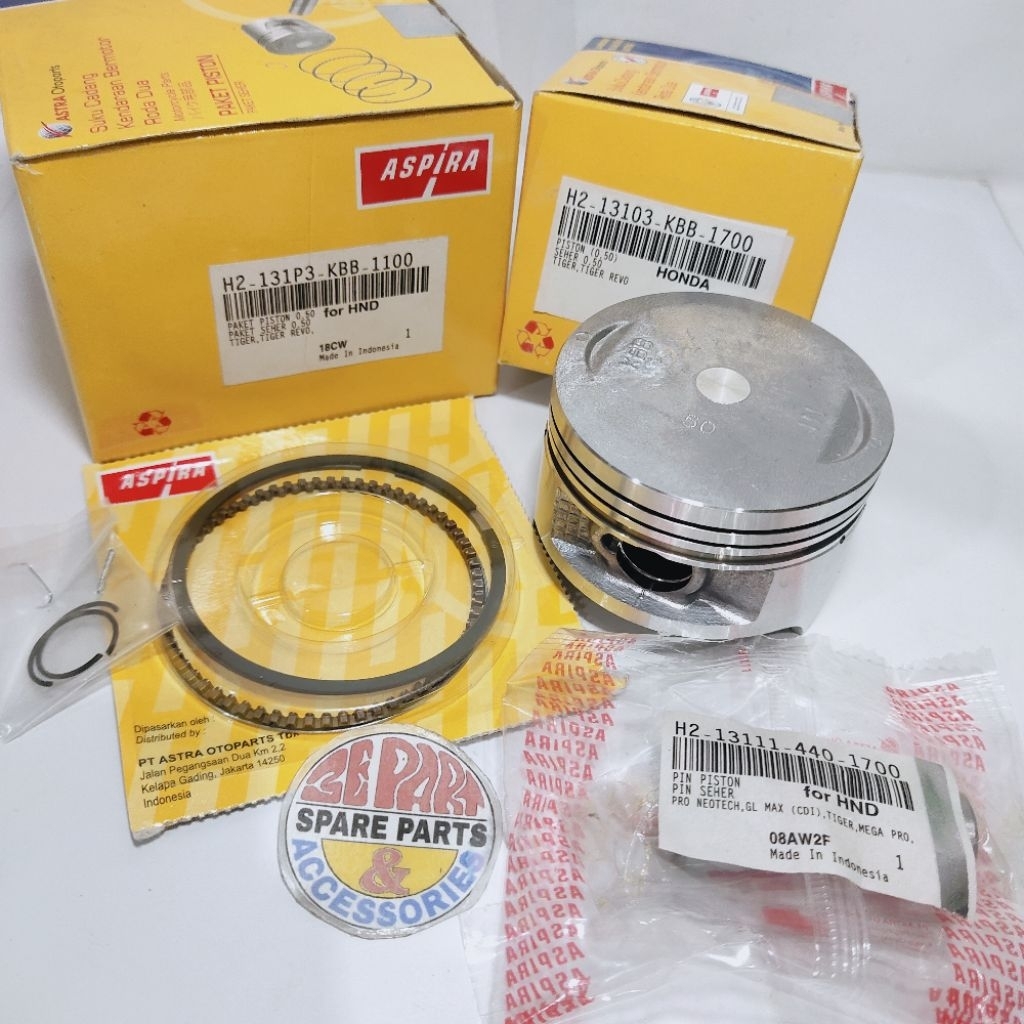 Seher kit Tiger KBB Os 50 - Piston kit Tiger Aspira
