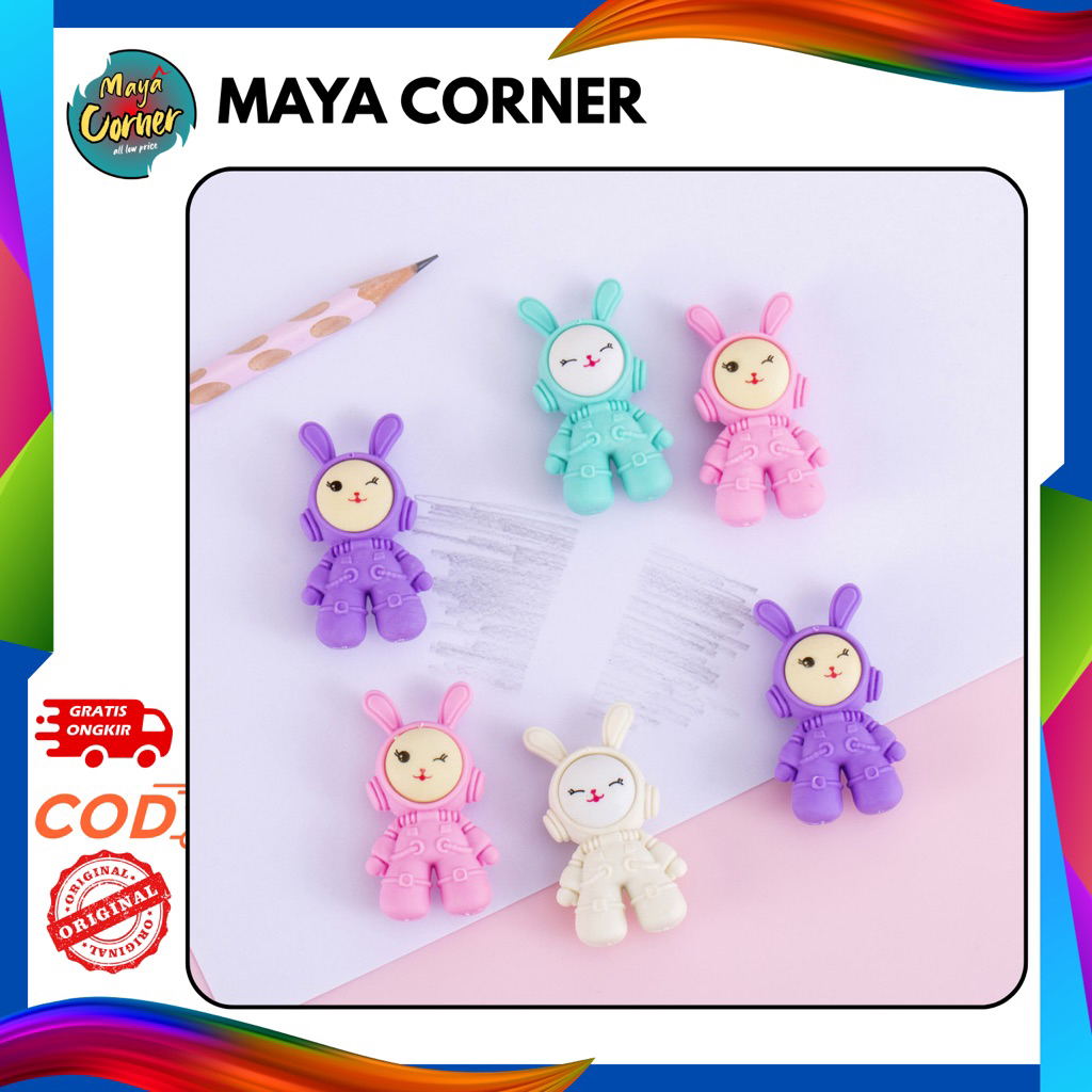 

Penghapus Pensil Karakter Sanrio, Ice Cream Donat Rabbit Lucu Penghapus Karakter Lucu