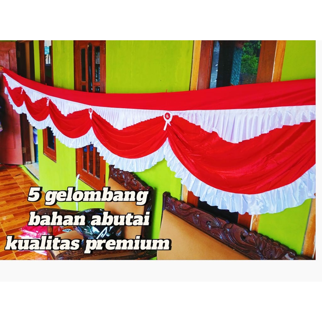 Bendera Background Kantor Merah Putih/UMBUL UMBUL Background
