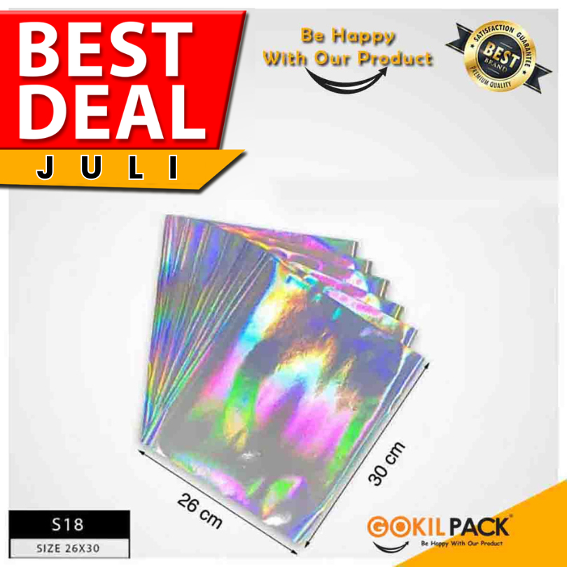 

GOKILPACK - Sticker Hologram - Kertas Sticker Hologram Polos- S18