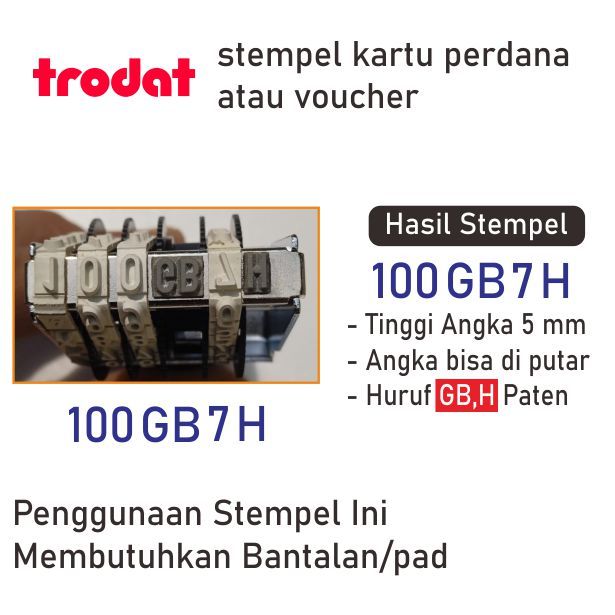 

Stempel Trodat/stempel kartu perdana/voucher