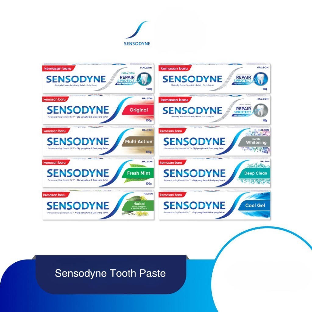 KG Sensodyne Pasta Gigi Sensitif Sensitive Odol 100 / 160 Gr KEMASAN BARU