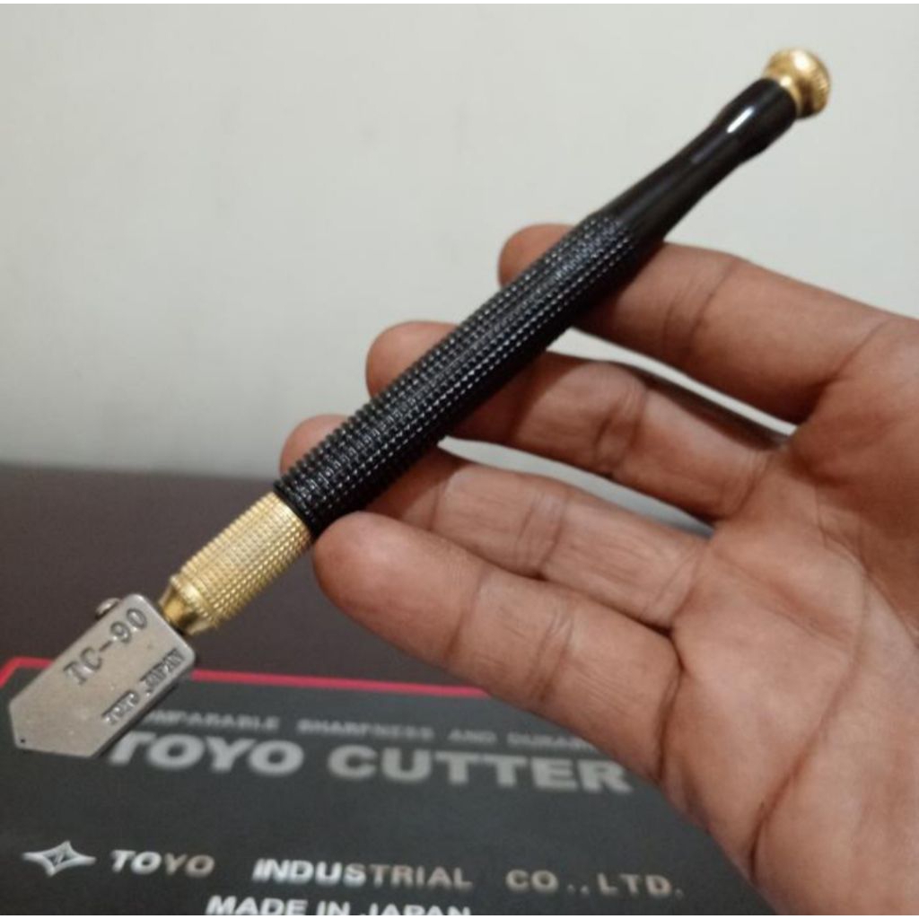 Pisau pemotong kaca Toyo tc 90 gagang besi pemotong kaca pemotongan kaca