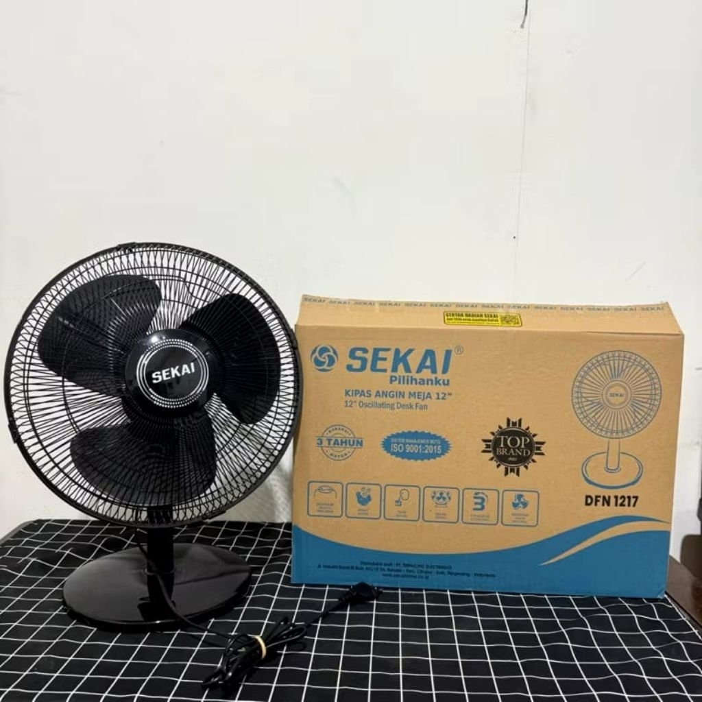 SEKAI DFN 1217 Kipas Angin Meja 12 Inch / Kipas duduk Sekai
