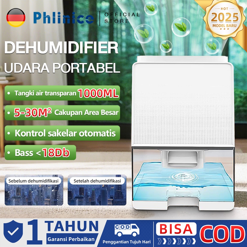 Phlinice Dehumidifier rumah tangga dehumidifier dehumidifier dehumidifier dehumidifier penyerapan ke