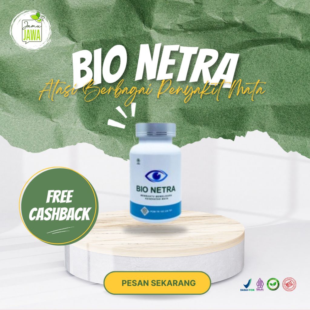 BIO NETRA ORIGINAL OBAT HERBAL ATASI MASALAH MATA