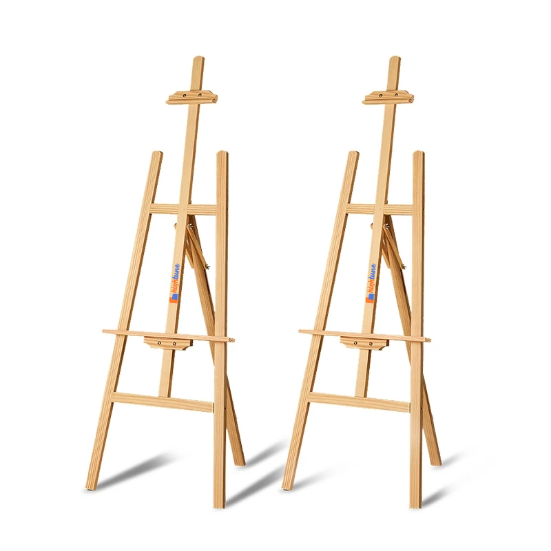 

Hightune Easel Kayu Holder Foto Stand Tripod Kayu Frame Kanvas Lukisan Tripod Frame Kayu
