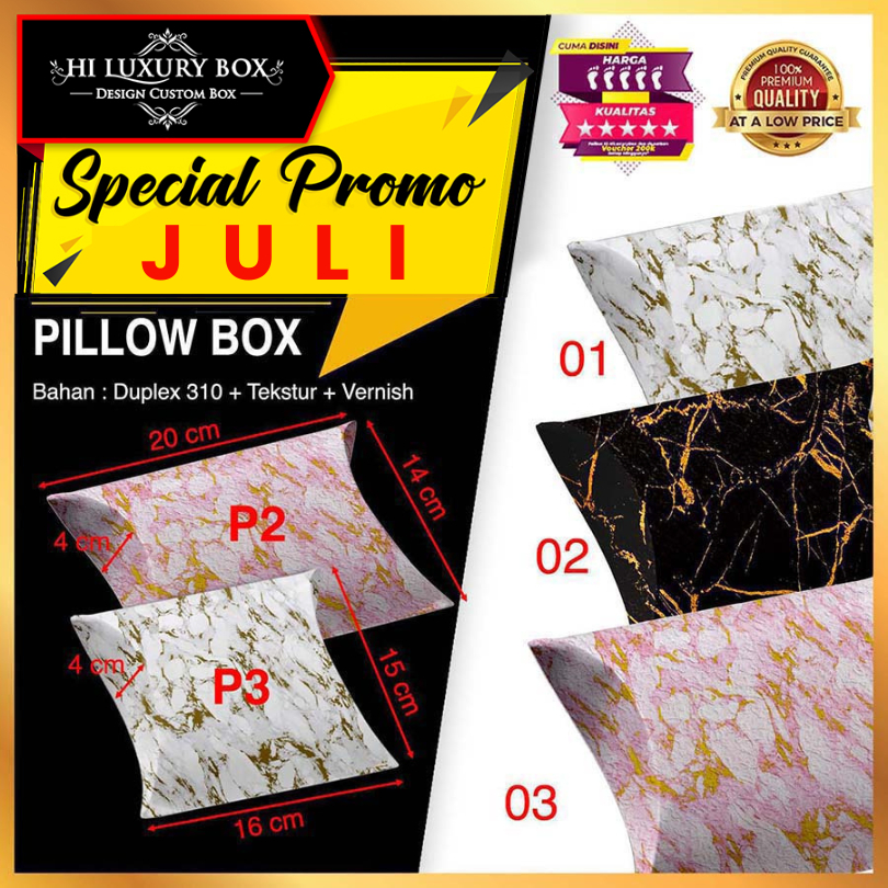 

Kotak Souvenir|Pillow|Kado|Hadiah|Gift|Serbaguna|Dus|Box|Packaging|P3
