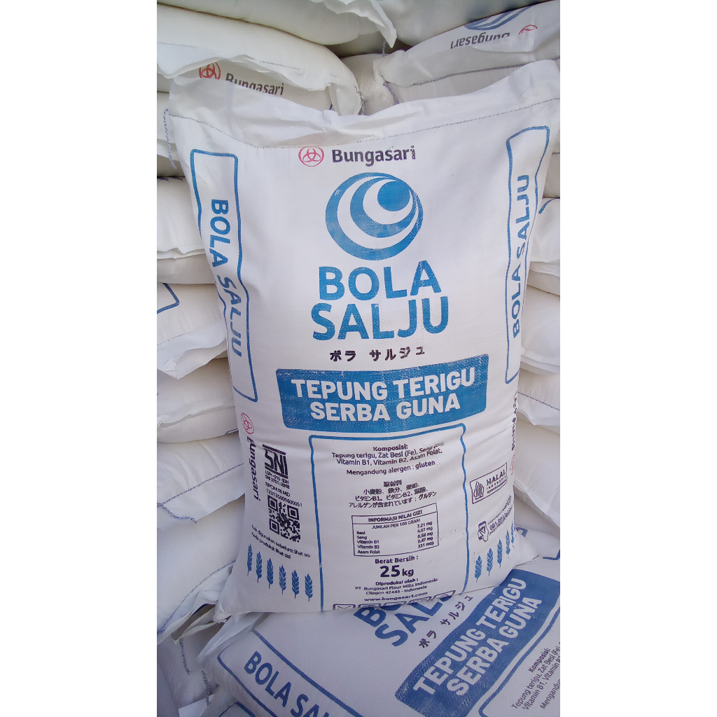 

Tepung Terigu Serba Guna Bola Salju 25kg