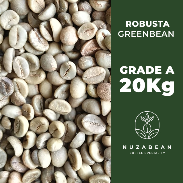 

GREEN BEAN KOPI MENTAH ROBUSTA DAMPIT GRADE A/B 20KG
