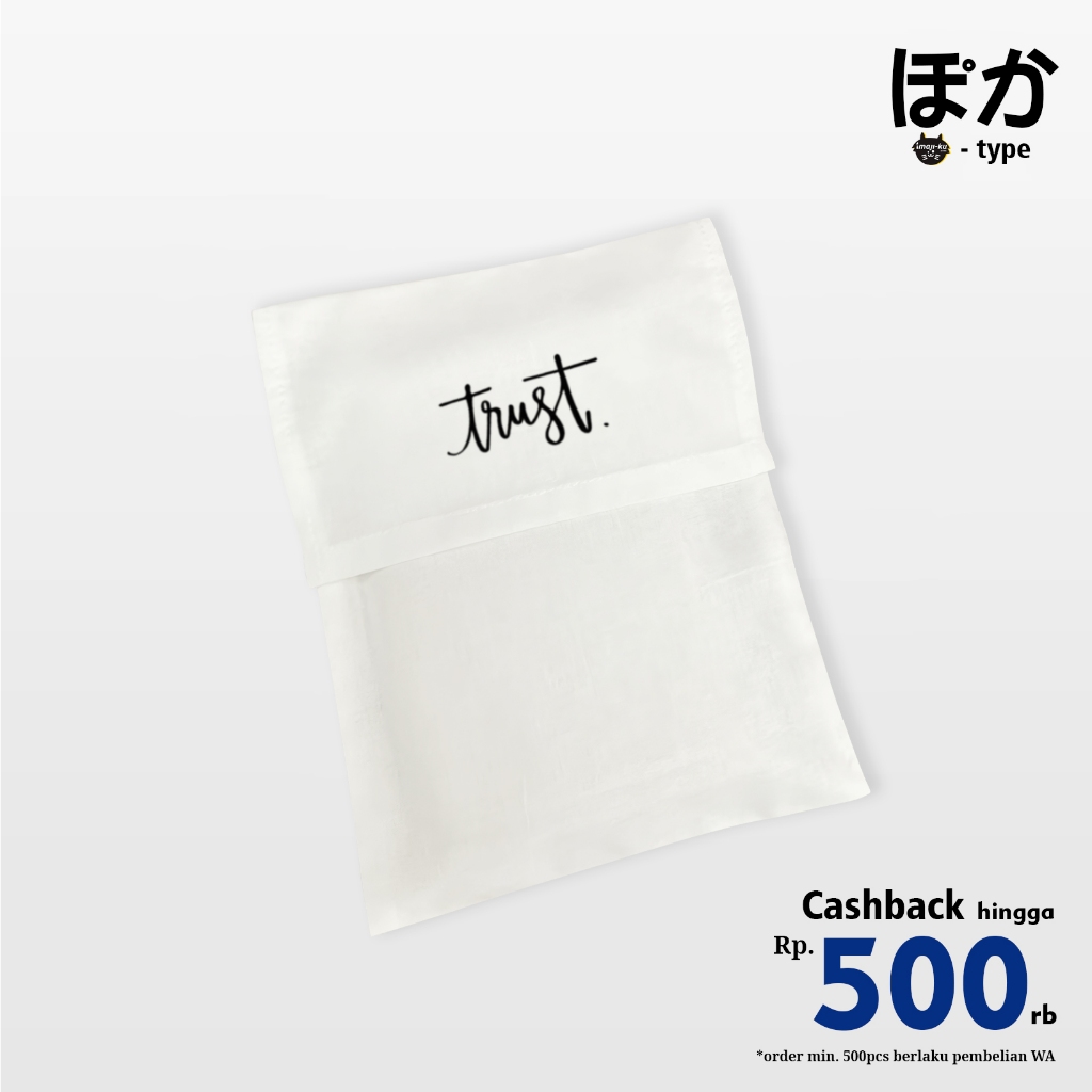 

Pouch Amplop Blacu Custom | ぽか Poka-type |