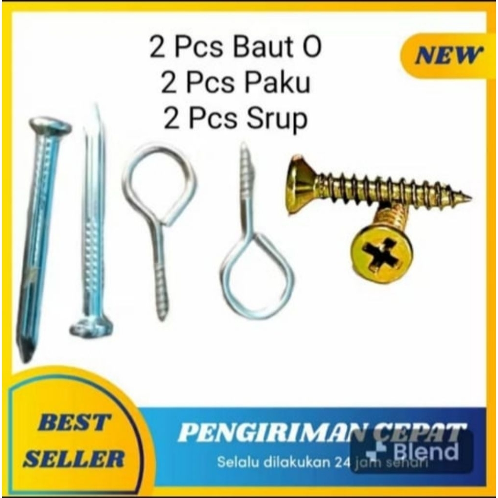 Baut /Scrup O Paku Beton Hook Gantungan Kawat Gorden Cod Medan Sumatra Utara