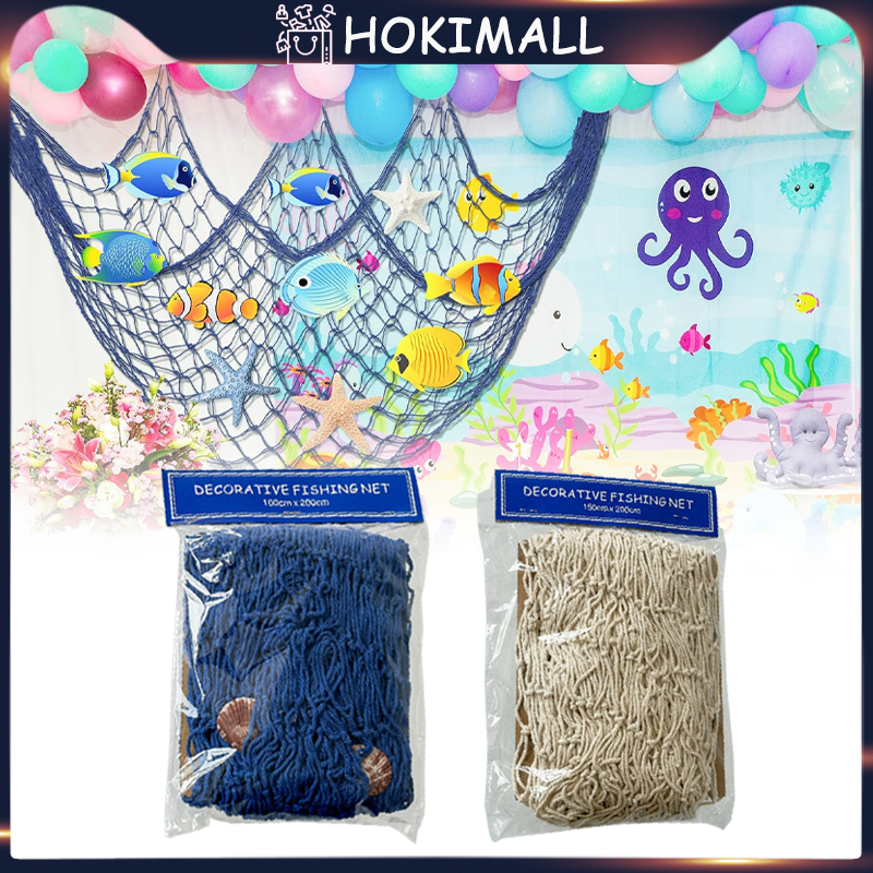 (PROMO) BERKUALITAS 1M*2M DENGAN KERANG JARING IKAN LAUT MEDITERANIA/READY JARING IKAN LAUT