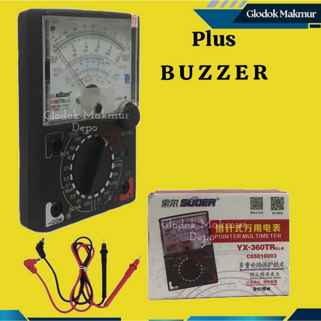 MULTIMETER MULTITESTER JARUM SUOER YX-360TRE-L-B