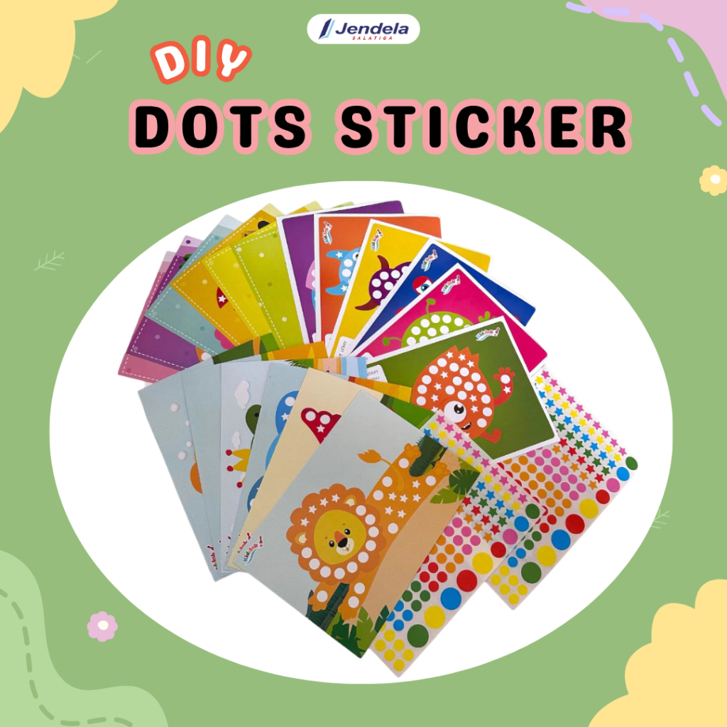 

DIY Dots Sticker 6 Lembar Aktivitas Anak Sticker Tempel Bulat - KidsInk
