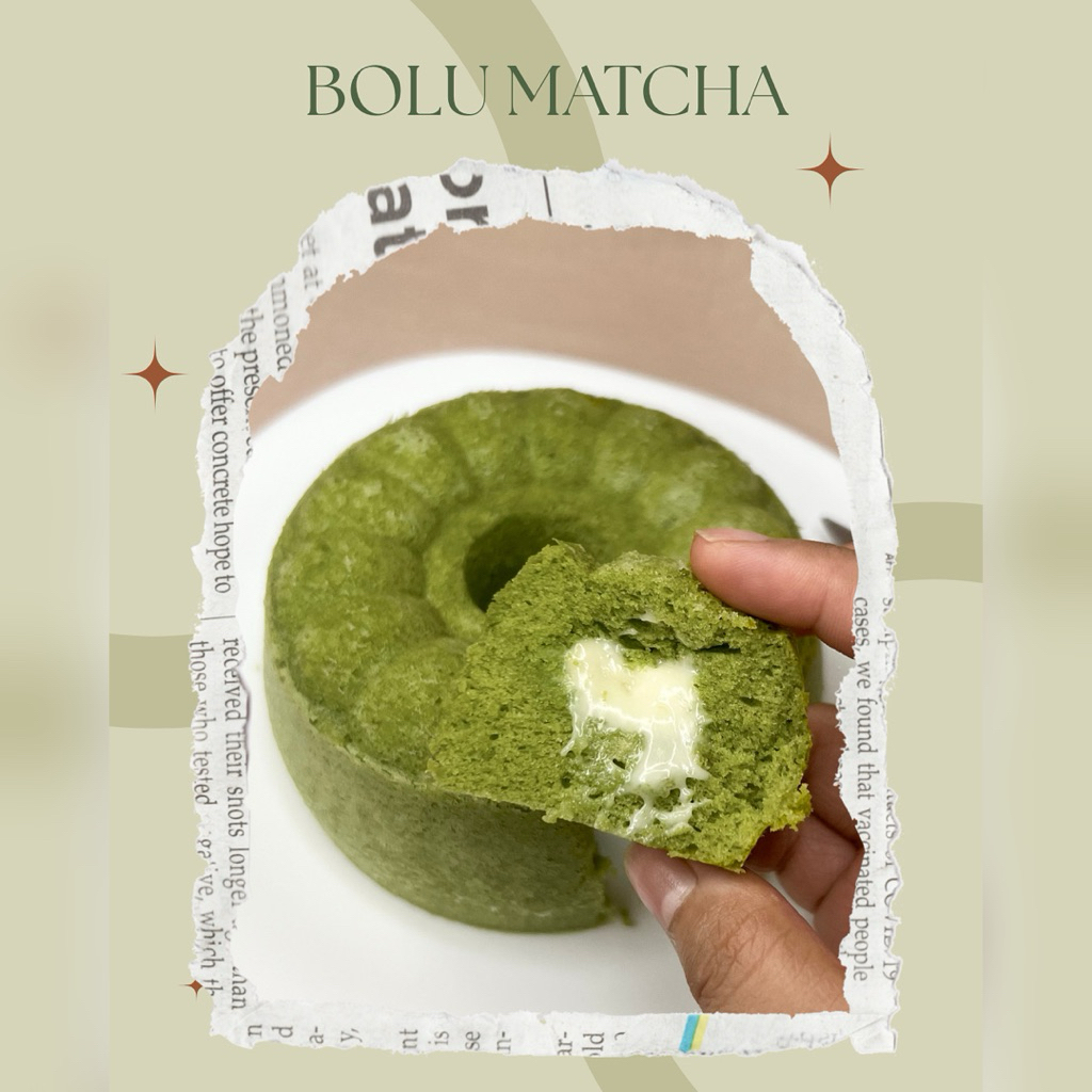 

Bolu Matcha Keju Lumer by hampersjkt - Kue Matcha - Matcha Cake