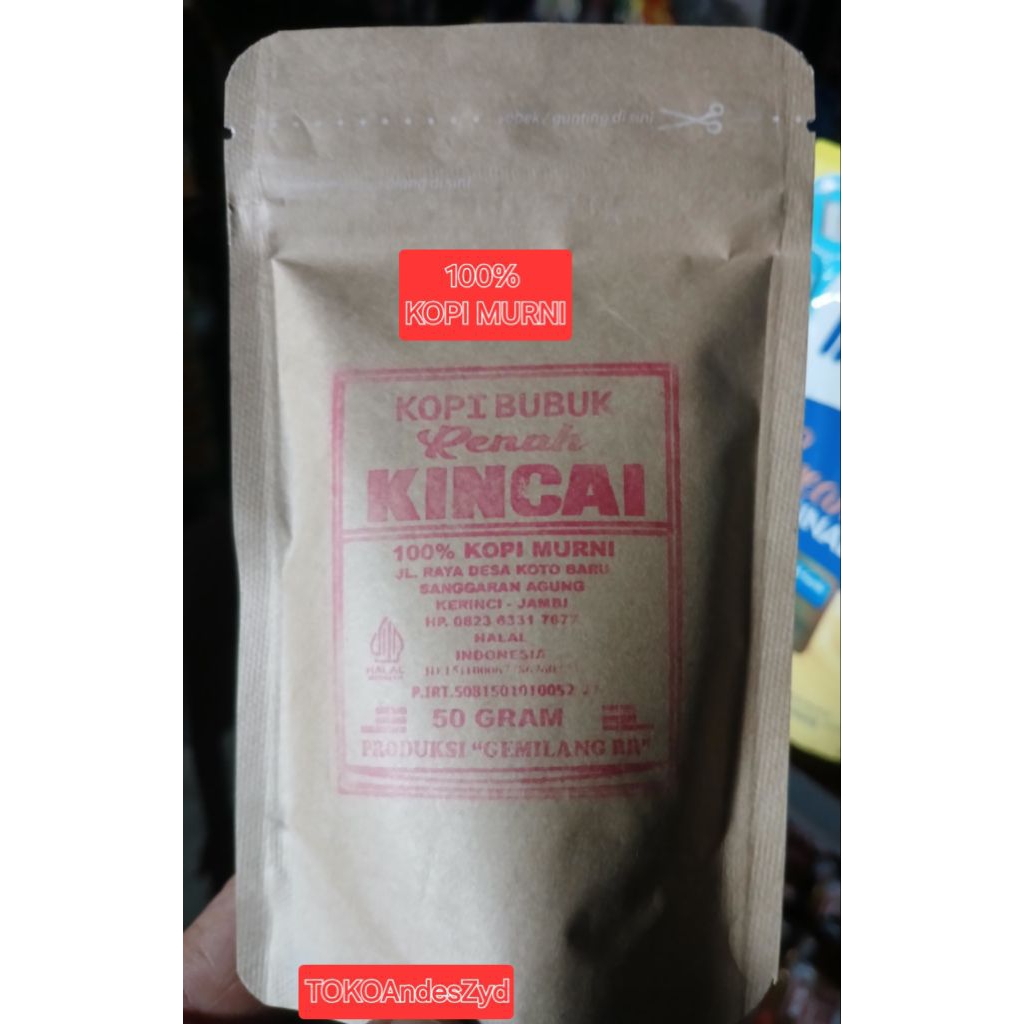 

Kopi Bubuk Renah Kincai 50g.