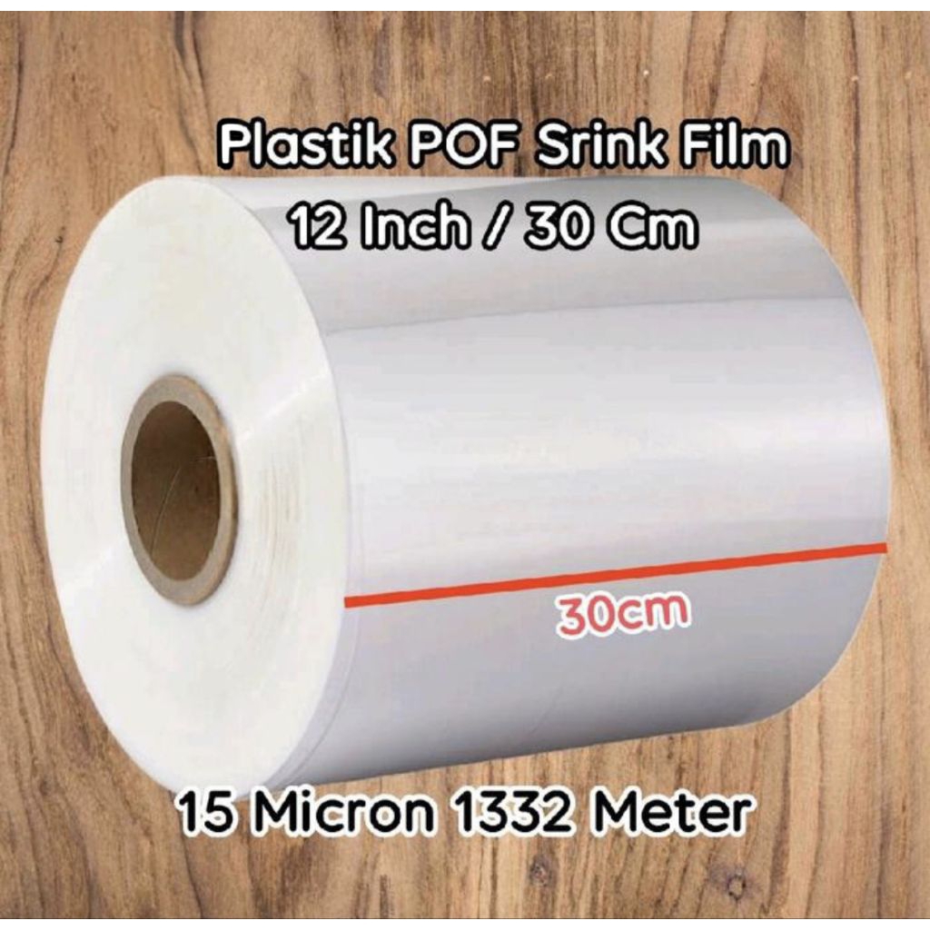 

Plastik shrink pof 12inci X 15mic X 1332 X ROLL