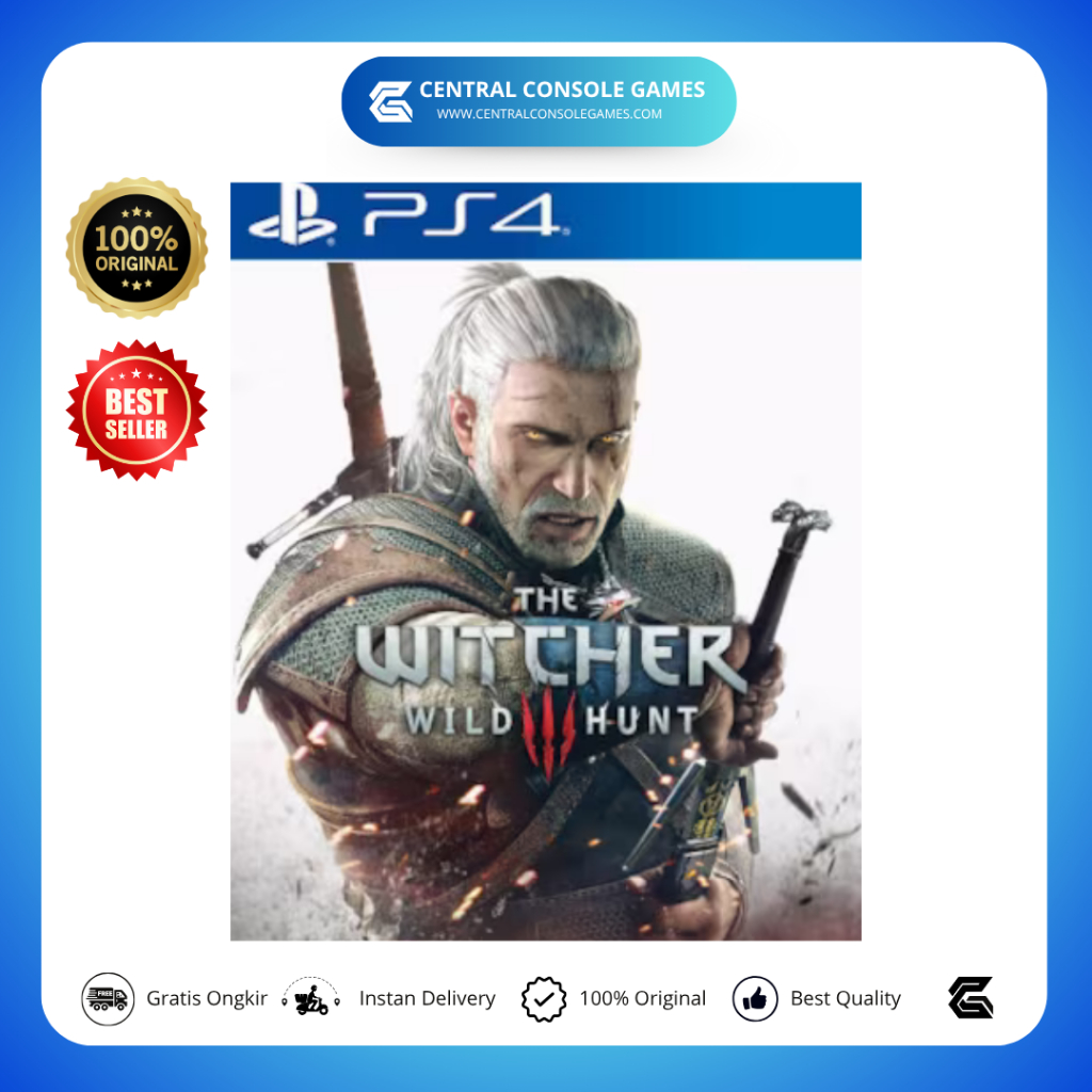 BD Kaset PS4 The Witcher 3