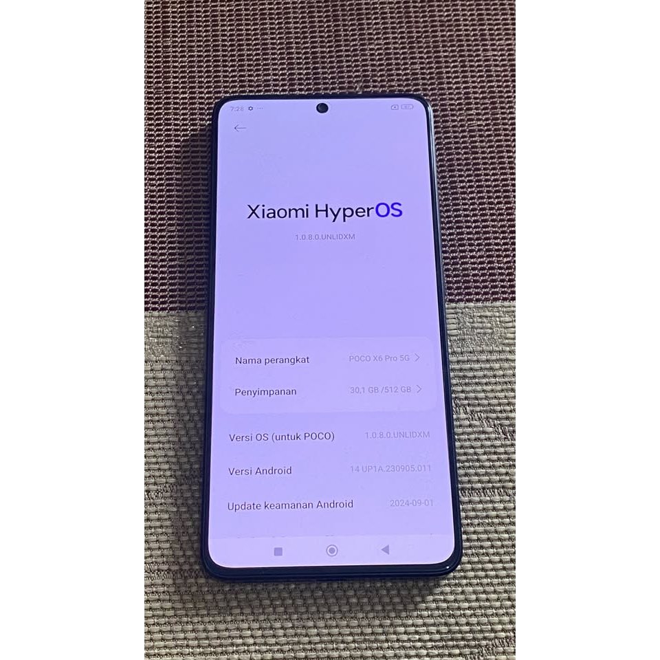 Poco X6 Pro 5G Ram 12+6/512GB