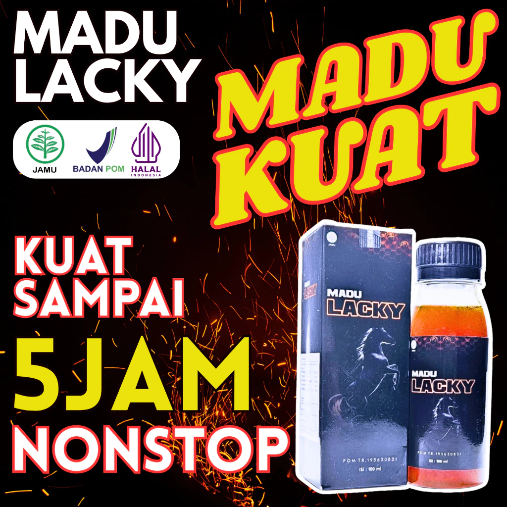 MADU LACKY Madu Kuat Stamina pria tahan lama Obat kuat herbal tahan lama Penambah stamina pria BPOM