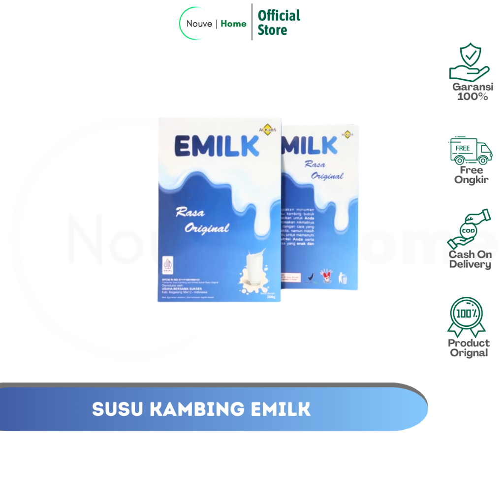 

EMILK - susu kambing bubuk 200gram original al-kahfi 100%