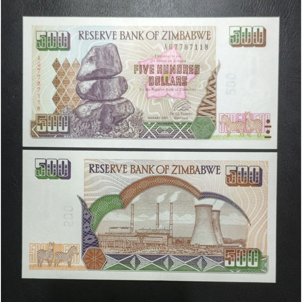 Uang kertas Asing Zimbabwe 5000 Dollar