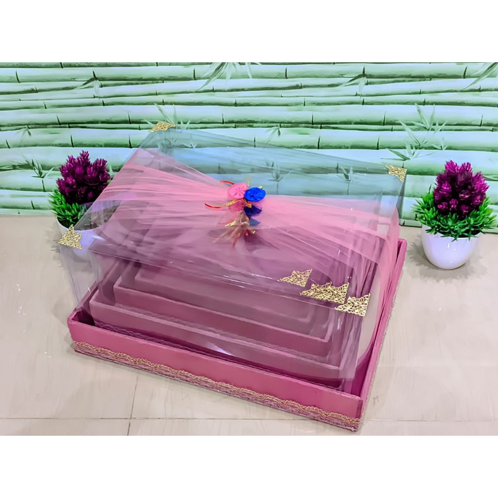 

parsel tempat hantaran seserahan pernikahan/lamaran 1set isi 4
