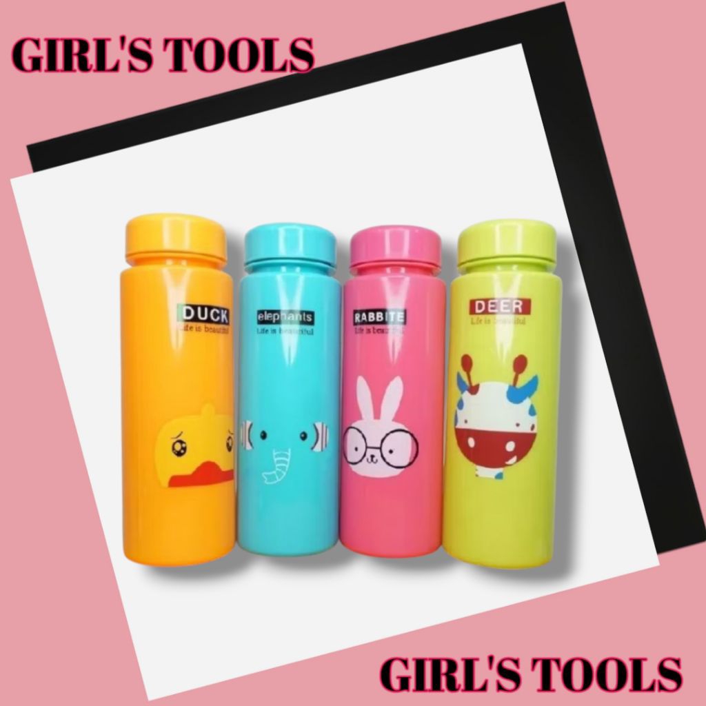 GT- BOTOL TUMBLER MOTIF ANIMAL LUCU 420 ml