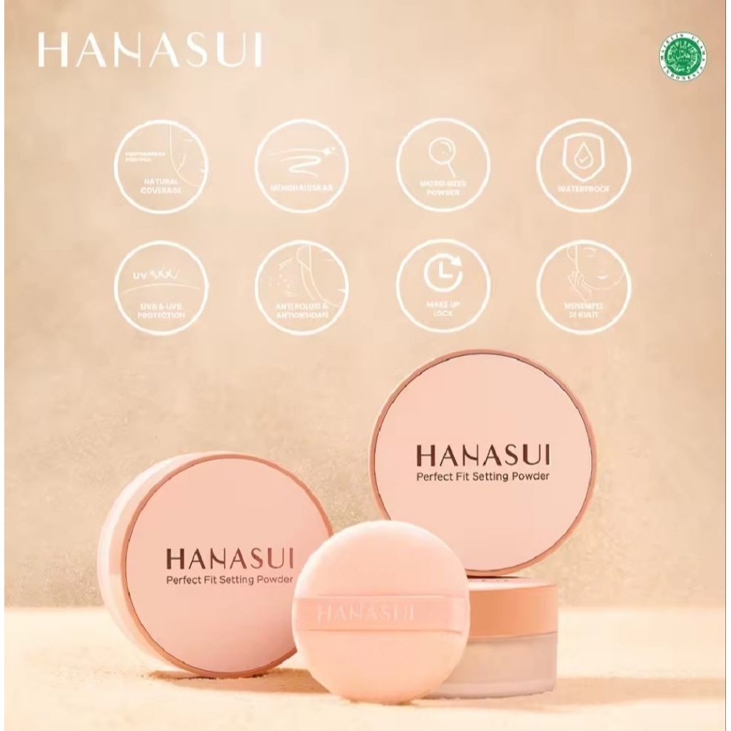 Bedak Hanasui Perfect Setting Powder/Bedak Tabur
