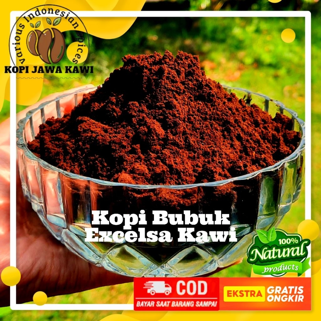 

Kopi Bubuk Murni Excelsa Premium 100% Biji Coffee tua Gunung Kawi | Tubruk Vietnam Drip Moka Pot | 250g 500g 1kg